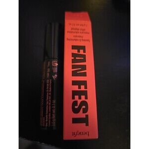 BENEFIT FAN FEST FANNING & VOLUMIZING MASCARA HYPER BLACK 0.1oz 3 g. NEW IIN BOX